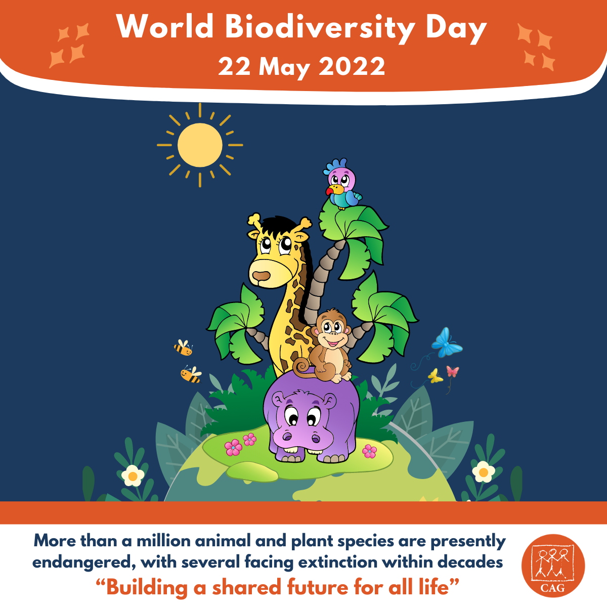 Social Media Poster World Biodiversity Day 2022 CAG